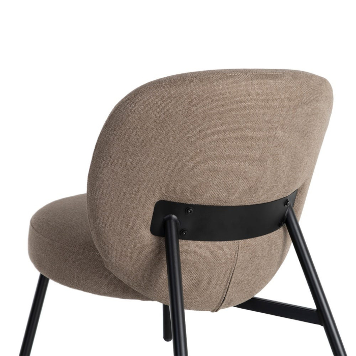 Fotoliu compact tapițat kaki cu spătar rotunjit [10]