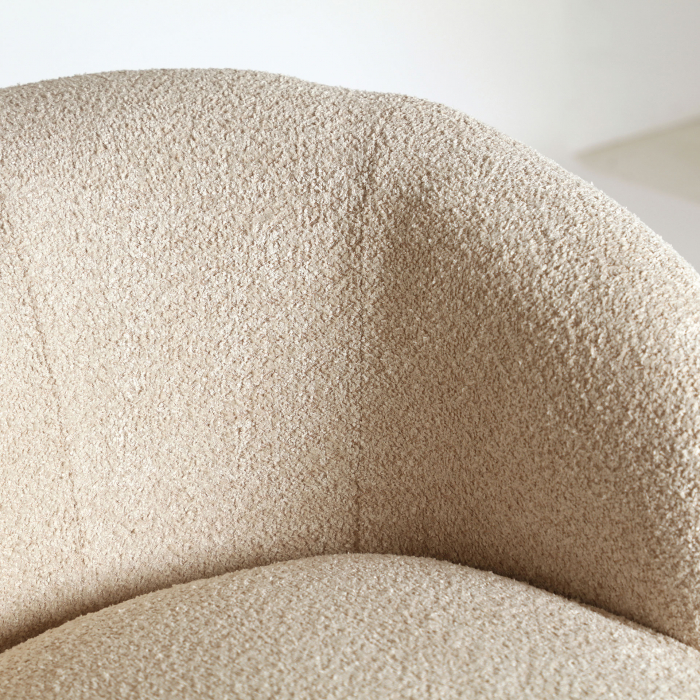 Fotoliu bucle art deco crem|Fotolii moderne premium [4]