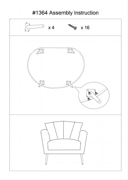 Fotoliu Kiev crem in stil Glamour cu picioare aurii. Fotolii confortabile pentru living si dormitor. Mobilier elegant si sofisticat CreativDeco. [10]