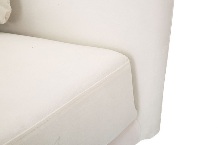 Fotoliu Kiev crem in stil Glamour cu picioare aurii. Fotolii confortabile pentru living si dormitor. Mobilier elegant si sofisticat CreativDeco. [8]