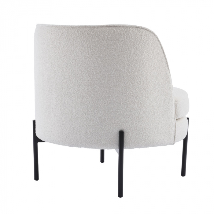 Fotoliu elegant crem structura metalica [5]