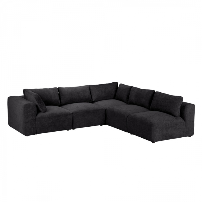 Fotoliu modular antracit Box – braț ajustabil, design versatil [3]