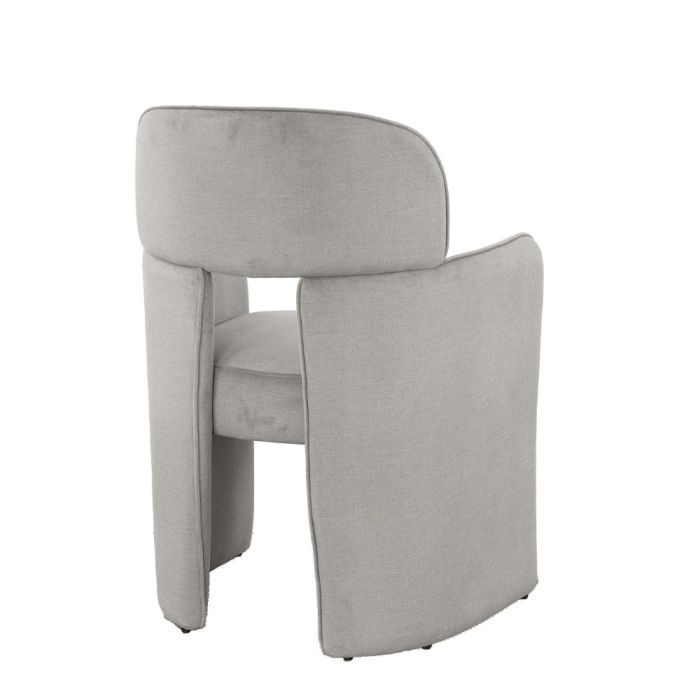 Fotoliu din catifea gri deschis cu structură metalică [5]