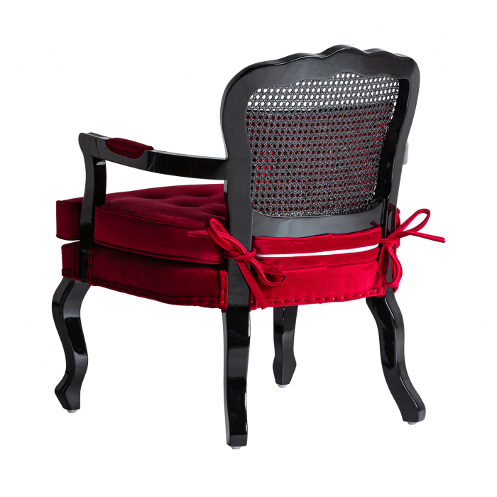 Fotoliu catifea rosie colonial|Fotolii elegante de calitate [4]