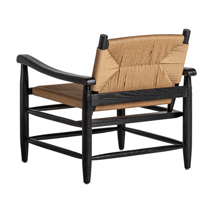 Fotoliu Art Deco cauciuc reciclat negru natural|Fotolii eco-friendly [4]