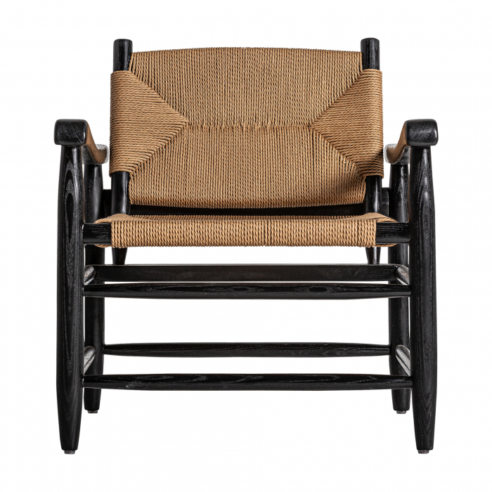 Fotoliu Art Deco cauciuc reciclat negru natural|Fotolii eco-friendly [2]