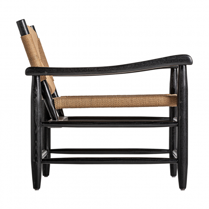 Fotoliu Art Deco cauciuc reciclat negru natural|Fotolii eco-friendly [3]