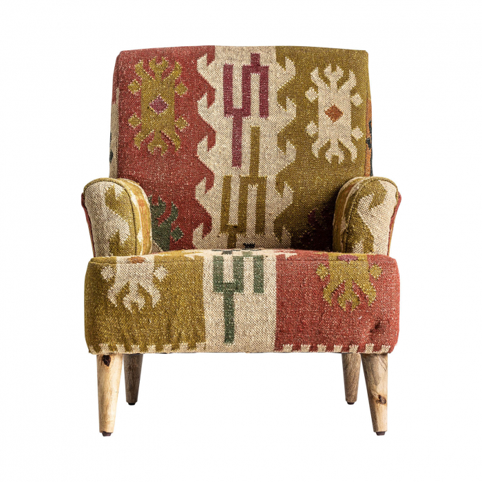 Fotoliu vintage mango iuta kilim|Fotolii retro [2]