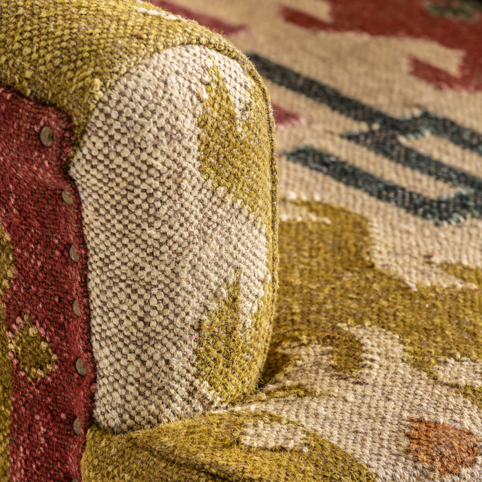 Fotoliu vintage mango iuta kilim|Fotolii retro [5]