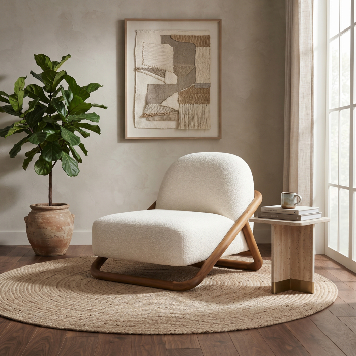 Fotoliu din lemn de teak modern|Fotolii din lemn pentru interioare moderne [2]