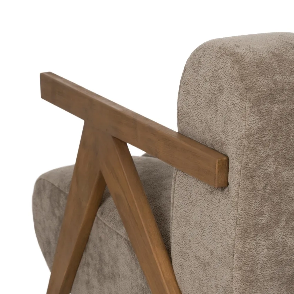 Fotoliu taupe mesteacăn|Mobilier rustic confortabil [13]