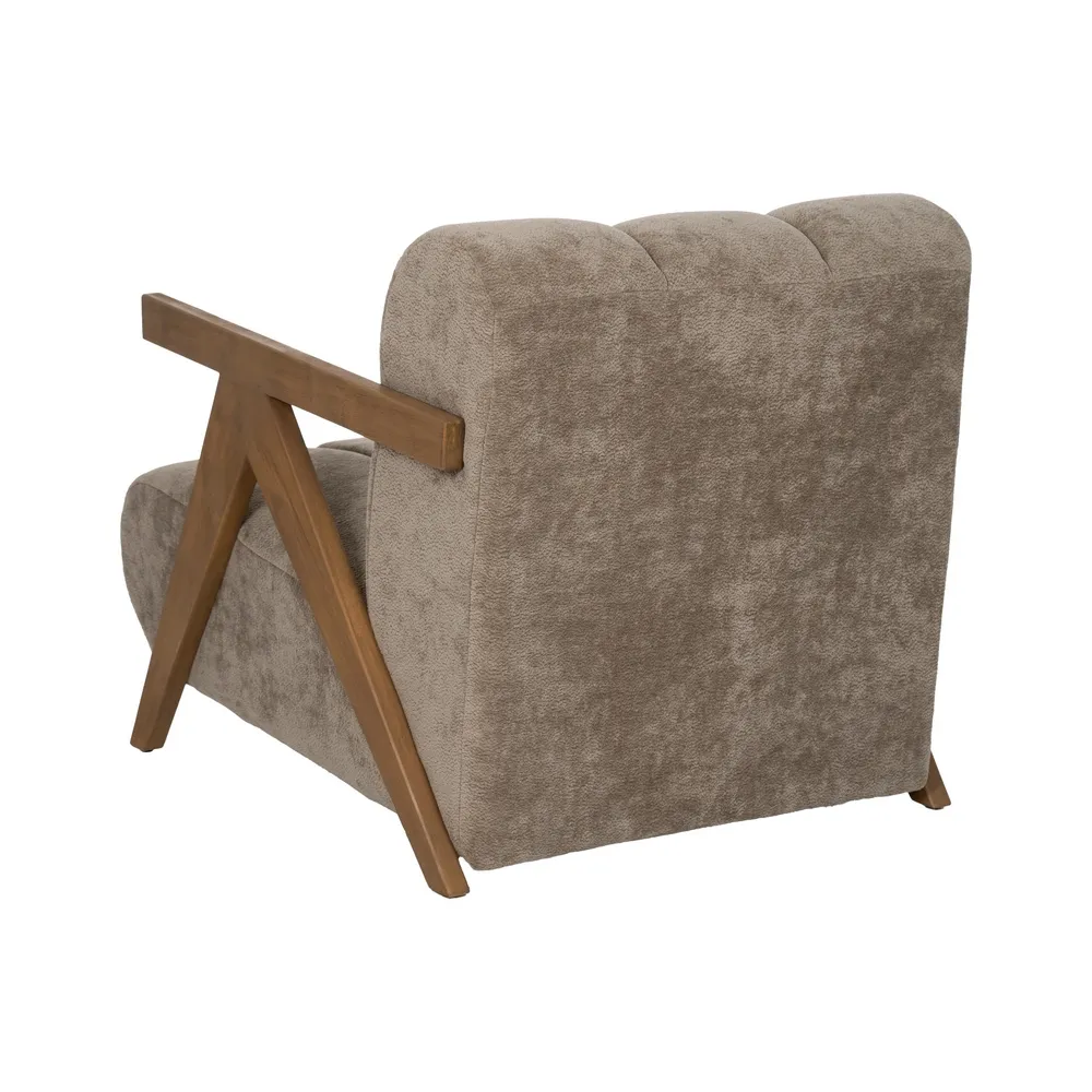 Fotoliu taupe mesteacăn|Mobilier rustic confortabil [4]