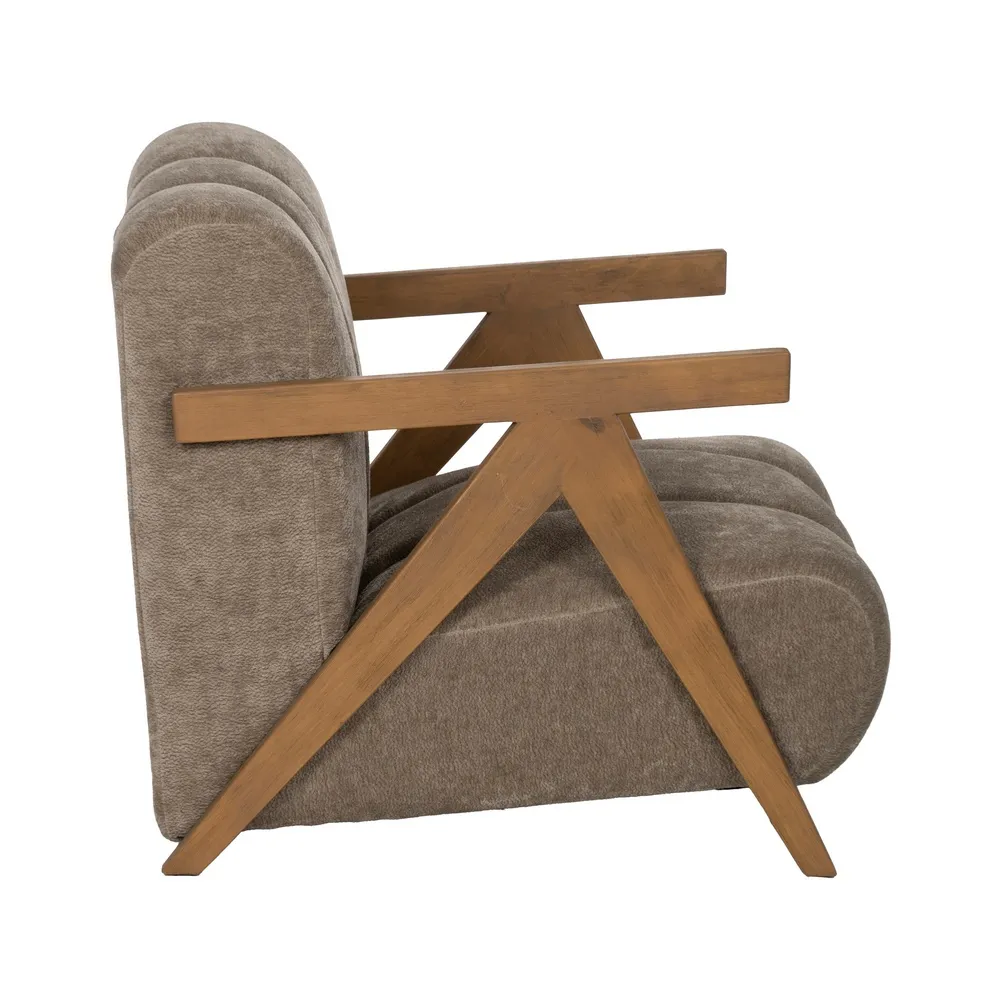Fotoliu taupe mesteacăn|Mobilier rustic confortabil [3]