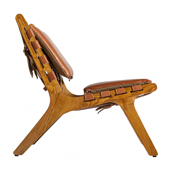 Fotoliu Art Deco piele maro | Fotolii rafinate [3]