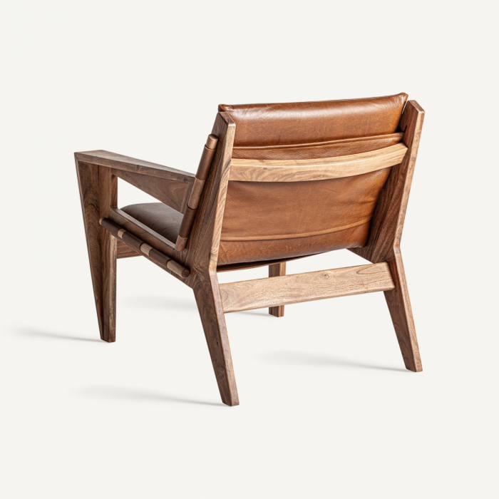 Fotoliu Art Deco piele si lemn | Fotolii elegante [2]
