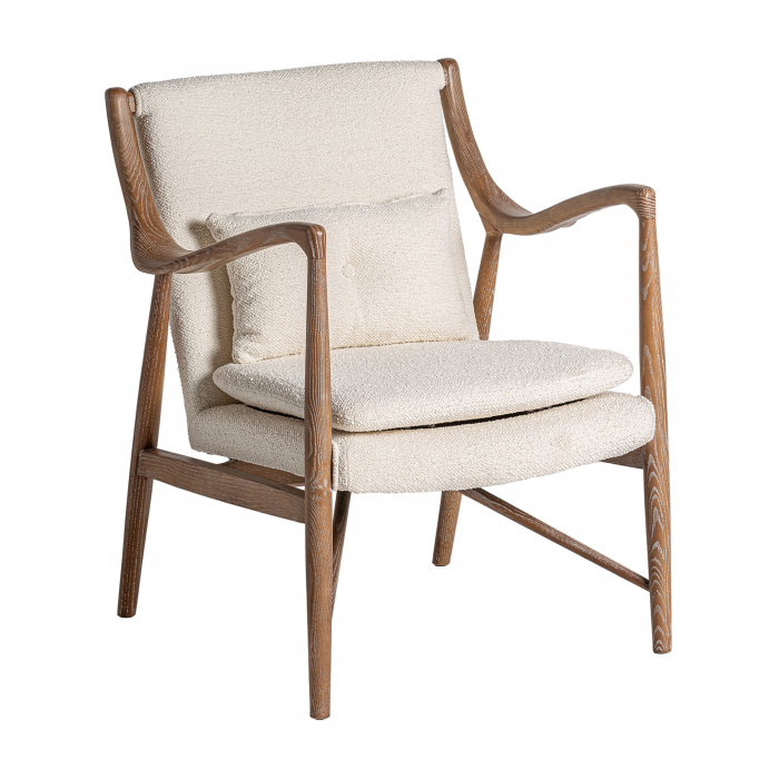 Fotoliu Art Deco alb antic | Fotolii elegante [1]