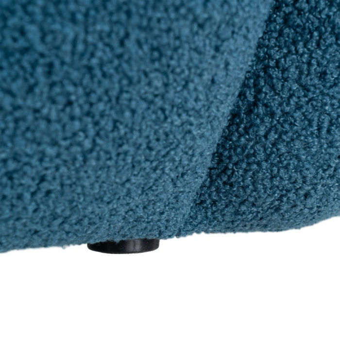 Fotoliu din stofă albastră cu formă rotundă [10]