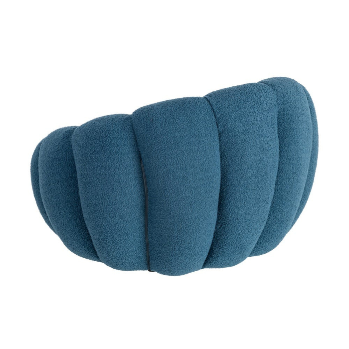 Fotoliu din stofă albastră cu formă rotundă [11]