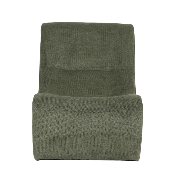 Fotoliu din stofa chenille verde [4]