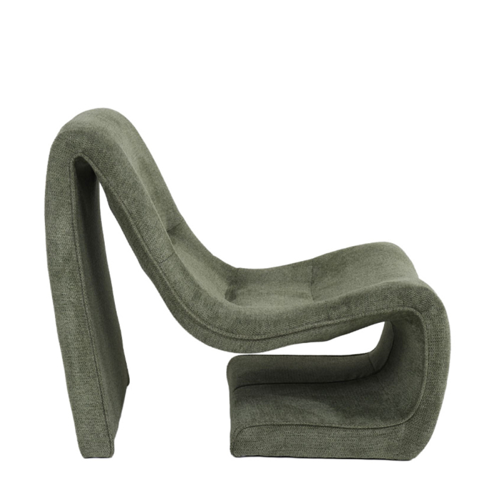 Fotoliu din stofa chenille verde [2]
