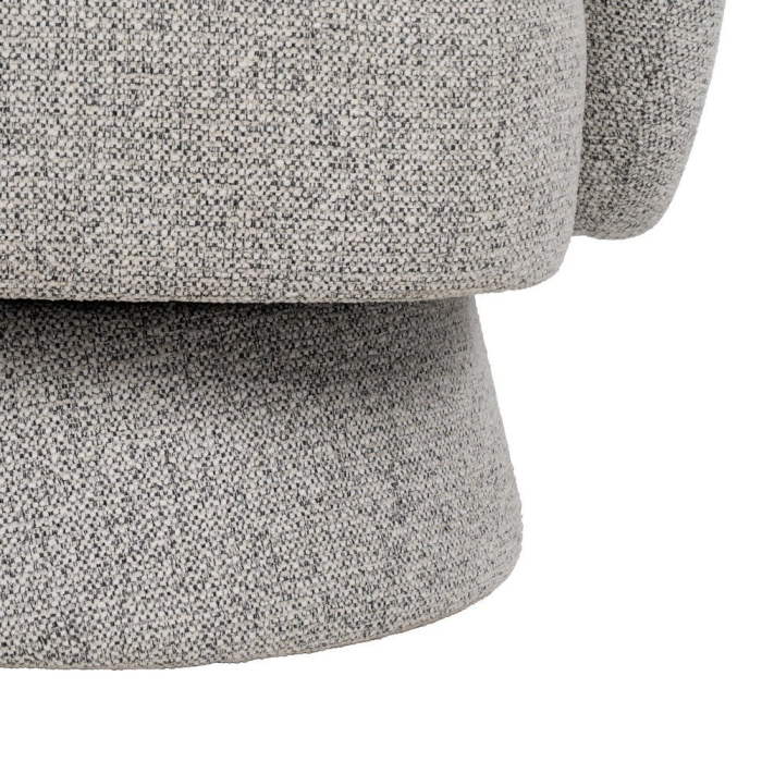 Fotoliu gri-marmorat din stofă texturată [11]