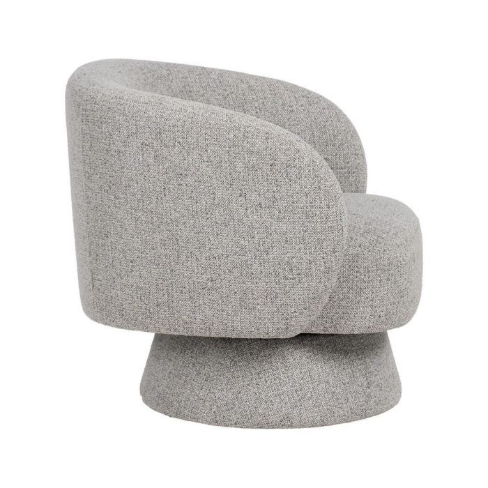 Fotoliu gri-marmorat din stofă texturată [3]