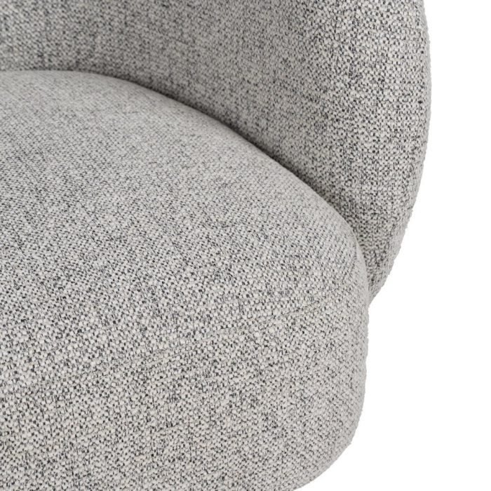 Fotoliu gri-marmorat din stofă texturată [8]