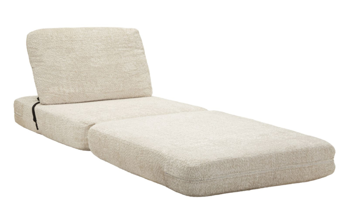 Fotoliu extensibil alb din stofa boucle pentru living si HORECA [9]