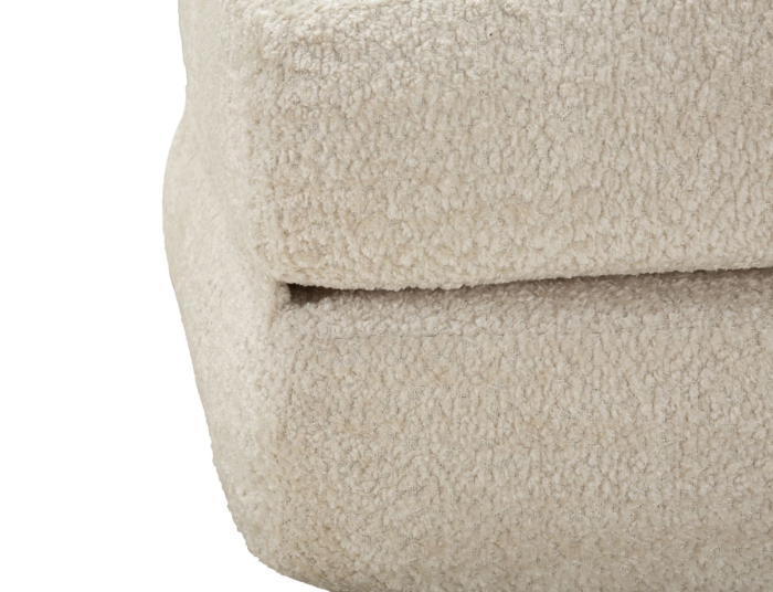 Fotoliu extensibil alb din stofa boucle pentru living si HORECA [7]