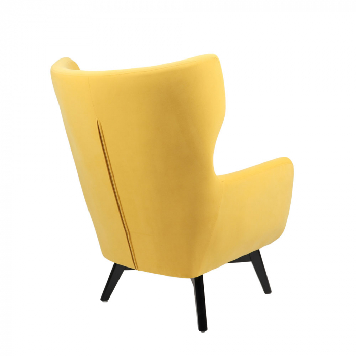 Fotoliu galben confort cu design ergonomic și pernă moale – model Mega [4]