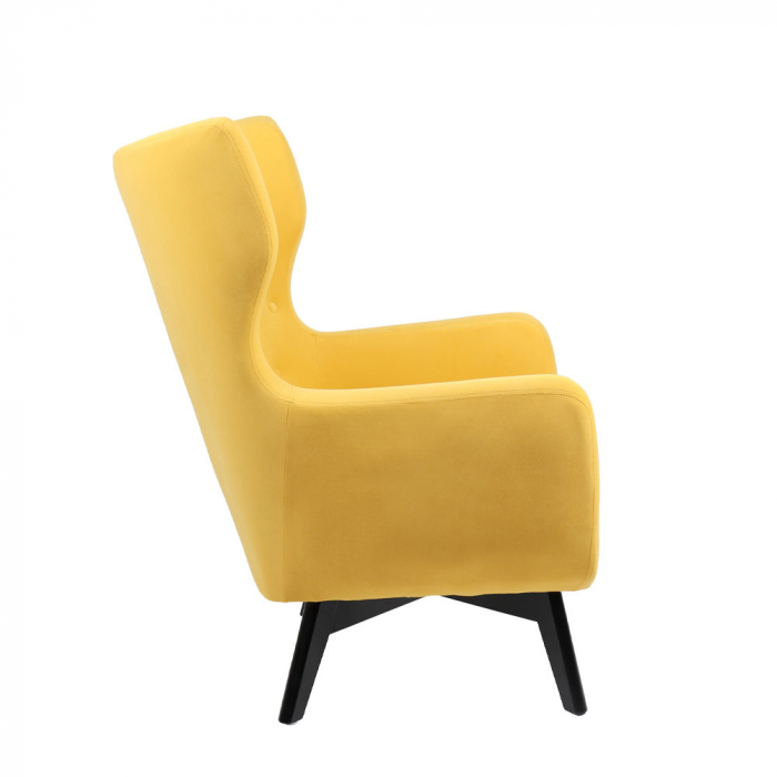 Fotoliu galben confort cu design ergonomic și pernă moale – model Mega [3]
