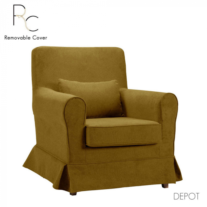 Fotoliu galben Happy - design confortabil elegant [1]