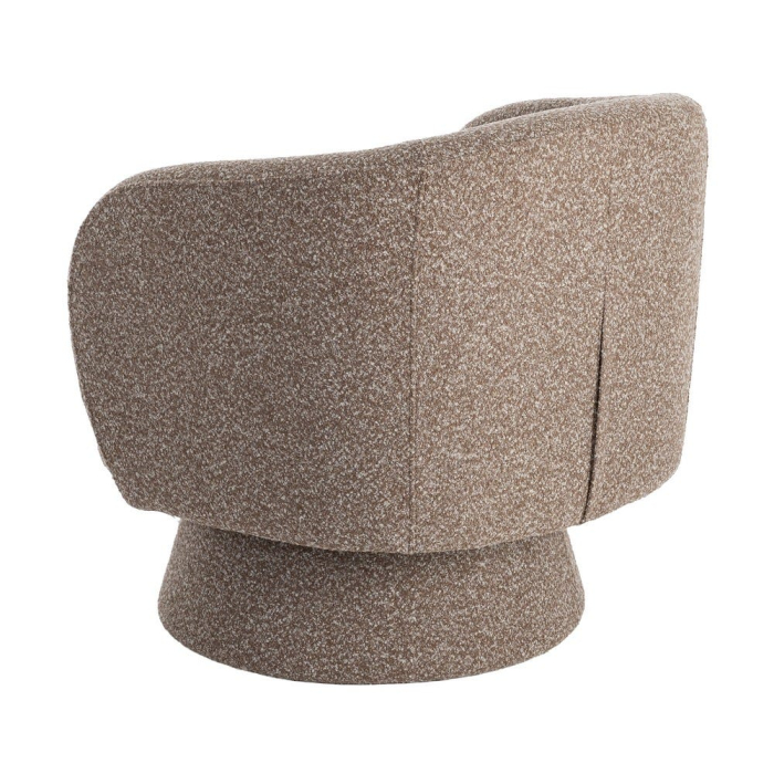 Fotoliu HoReCa tapițat bej cu formă rotunjită [5]