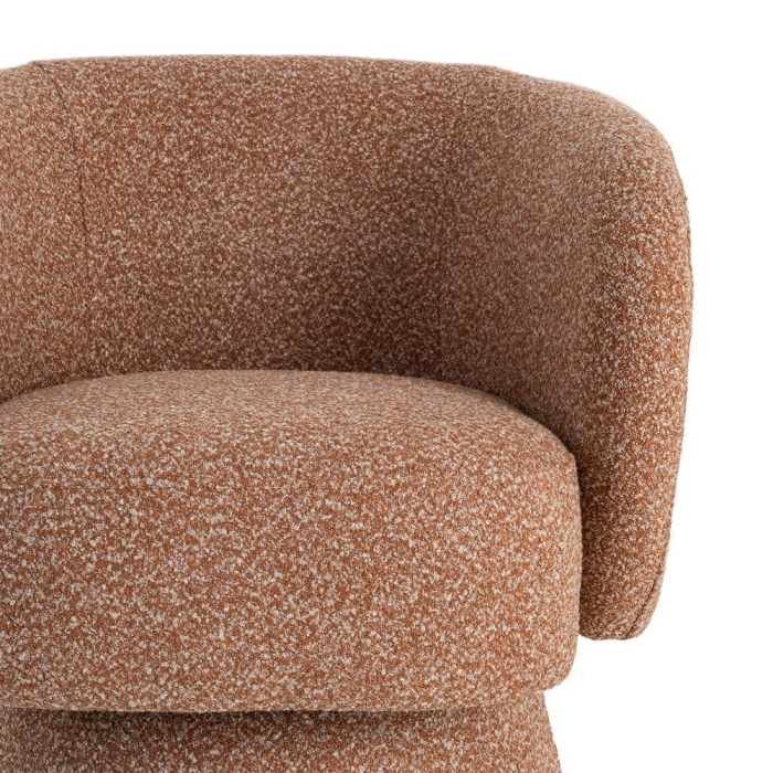 Fotoliu HoReCa tapițat somon cu formă rotunjită [9]