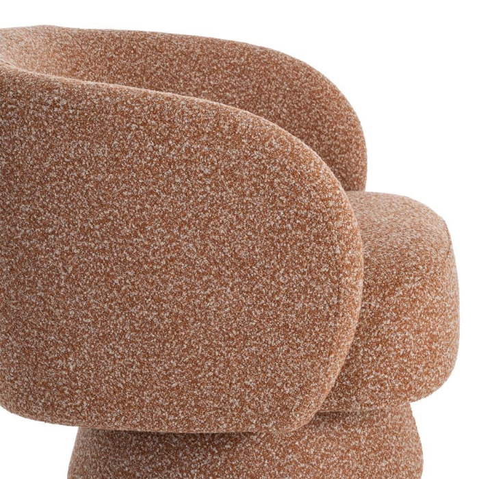 Fotoliu HoReCa tapițat somon cu formă rotunjită [7]