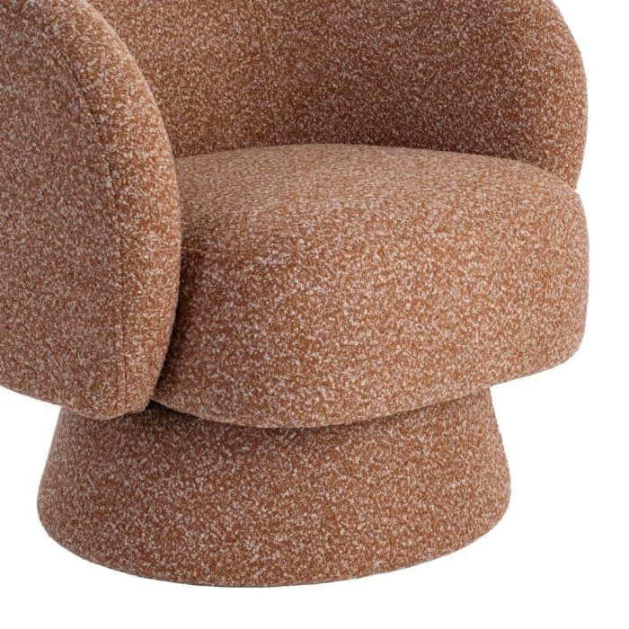 Fotoliu HoReCa tapițat somon cu formă rotunjită [12]