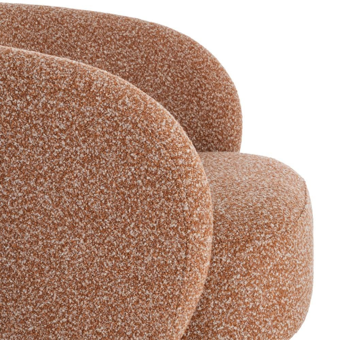 Fotoliu HoReCa tapițat somon cu formă rotunjită [8]