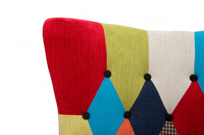 Fotoliu multicolor cu spatar inalt, Imperial - creativdeco.ro [6]