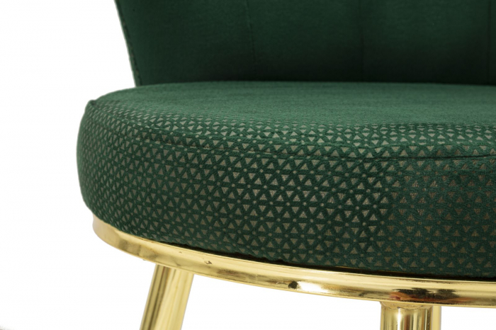 Fotoliu Mindy verde, textil metal auriu, mauro ferretti [7]