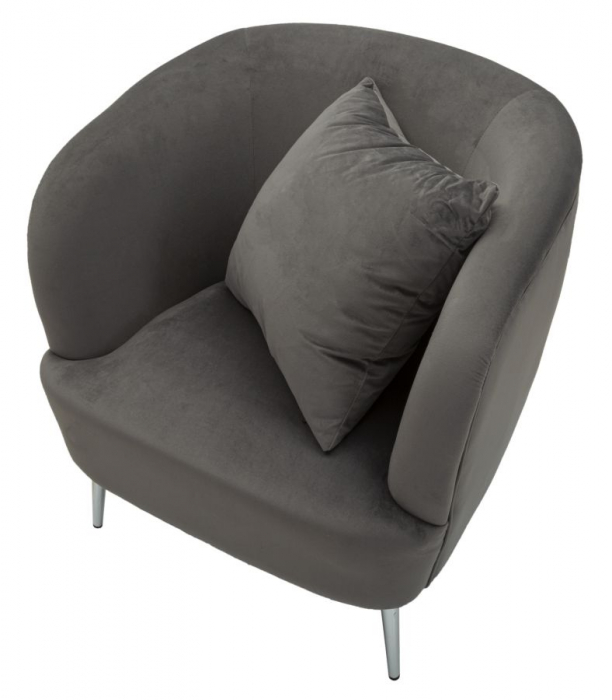 Fotoliu gri compact minimalist CreativDeco pentru apartament [5]