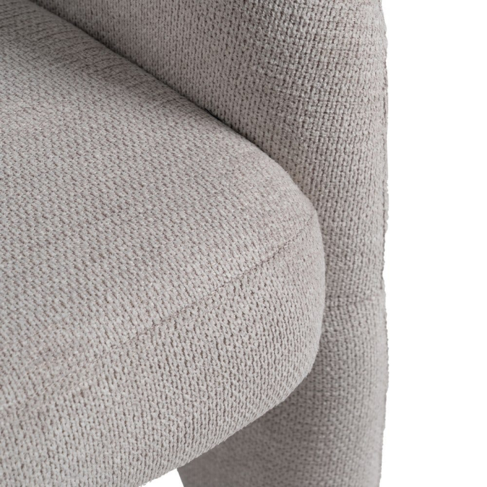 Fotoliu modern elegant din stofa gri bej | CreativDeco.ro [8]