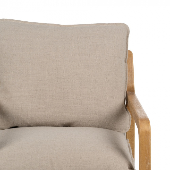 Fotoliu impletitura si lemn natural|Fotolii boho pentru interioare moderne [5]