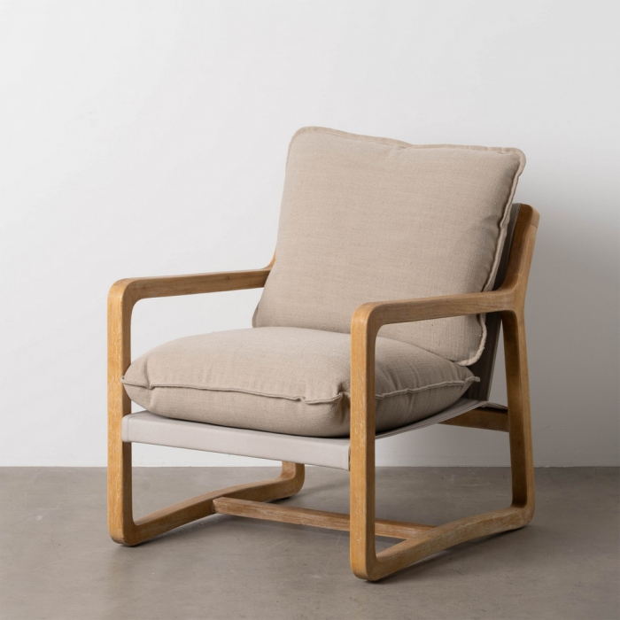 Fotoliu impletitura si lemn natural|Fotolii boho pentru interioare moderne [1]