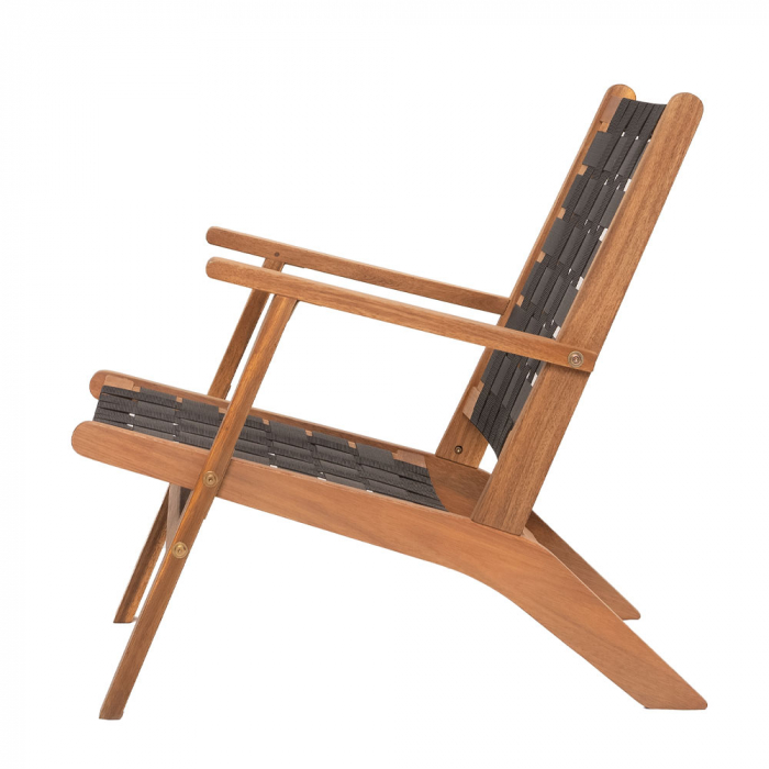 Fotoliu modern Hastag acacia negru [4]