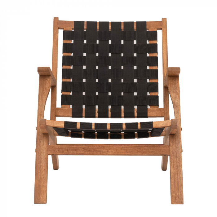 Fotoliu modern Hastag acacia negru [3]