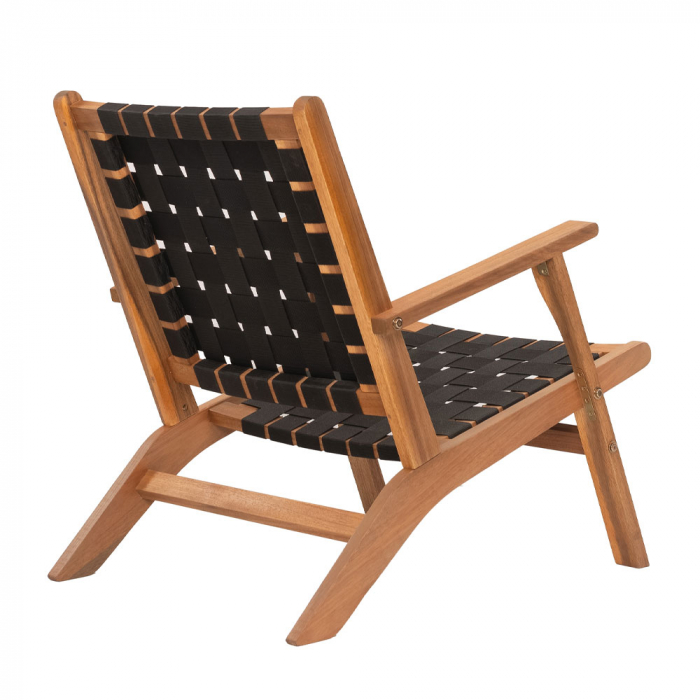 Fotoliu modern Hastag acacia negru [5]