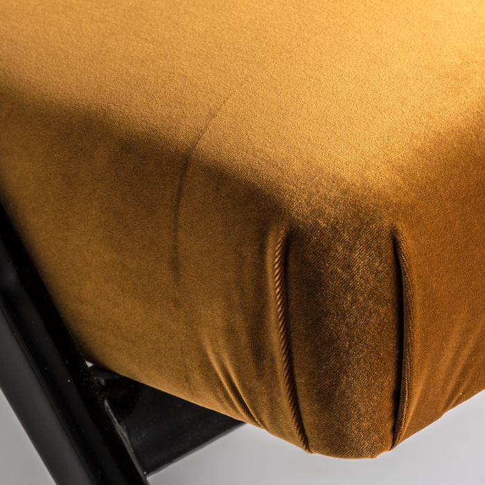 Fotoliu Art Deco catifea ocru|Fotolii luxoase [6]