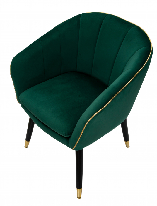 Fotoliu catifea verde Paris | creativdeco.ro [6]