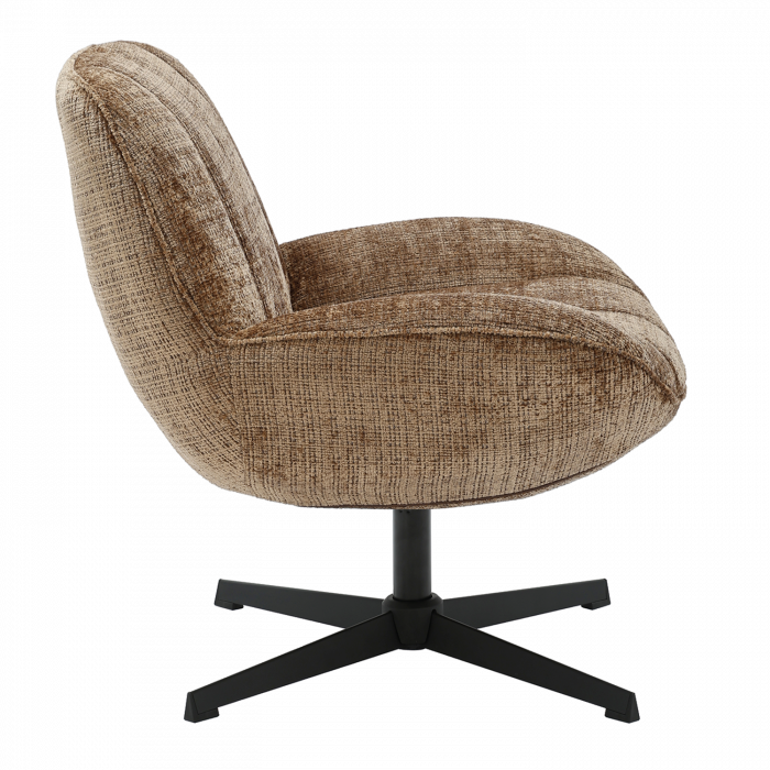 Fotoliu rotativ maro deschis Pauline design elegant|Fotolii confortabile [3]