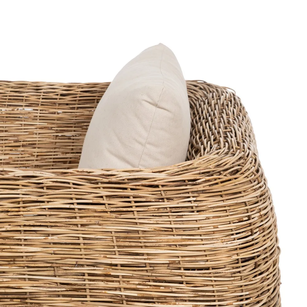 Fotoliu Ratan cu Perne, Natural Crem - CreativDeco.ro [8]